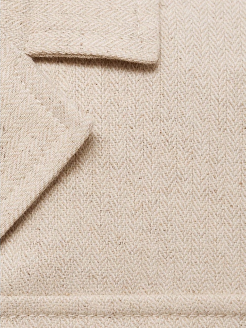 Cotton linen Utility Jacket with Patch Pockets - Picture 4 of 4